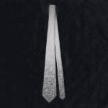 Silver Glitter Trendy Ombre Fading Metallic Neck Tie<br><div class="desc">This design was created through digital art. It may be personalized by clicking the customize button and add text, images, or delete images to customize. Contact me at colorflowcreations@gmail.com if you with to have this design on another product. Purchase my original abstract acrylic painting for sale at www.etsy.com/shop/colorflowart. See more...</div>