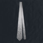 Silver Glitter Trendy Ombre Fading Metallic Neck Tie<br><div class="desc">This design was created through digital art. It may be personalized by clicking the customize button and add text, images, or delete images to customize. Contact me at colorflowcreations@gmail.com if you with to have this design on another product. Purchase my original abstract acrylic painting for sale at www.etsy.com/shop/colorflowart. See more...</div>