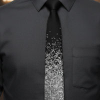Silver Glitter Trendy Ombre Fading