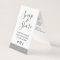 Silver Glitter Wedding Party Hashtag Sign Card