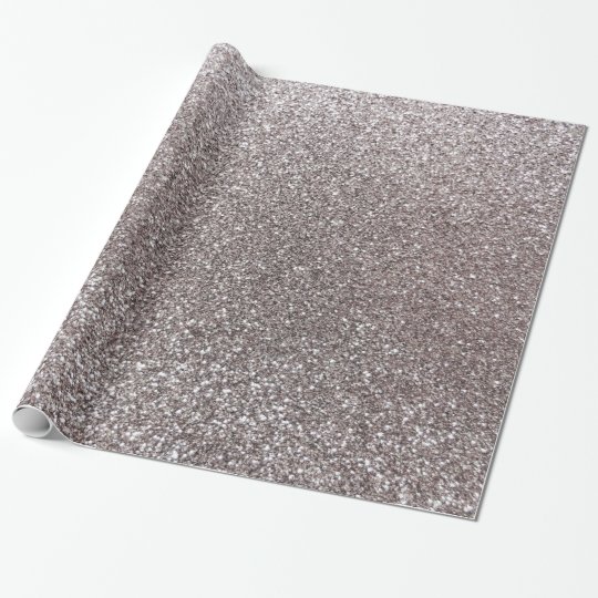 Silver glitter wrapping paper