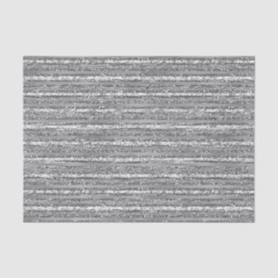 Silver Glittery Stripes Tissue Paper
