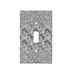 Silver Glitz Sparkle Light Switch Cover
