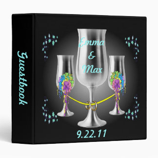Silver Goblet Unity Guestbook & Photos 3 Ring Binder