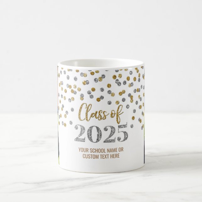 Silver Gold Class of 2025 Coffee Mug (Center)