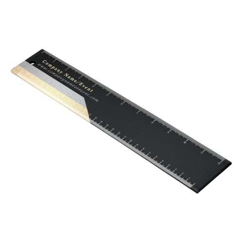 Silver  Gold Foil Effect CompanyEvent Ruler