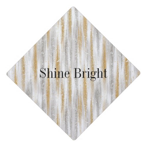 Silver Gold Glitzy Glam Stripes