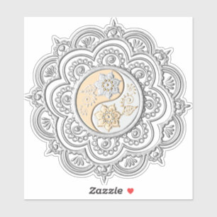 Silver & Gold Mandala Sticker