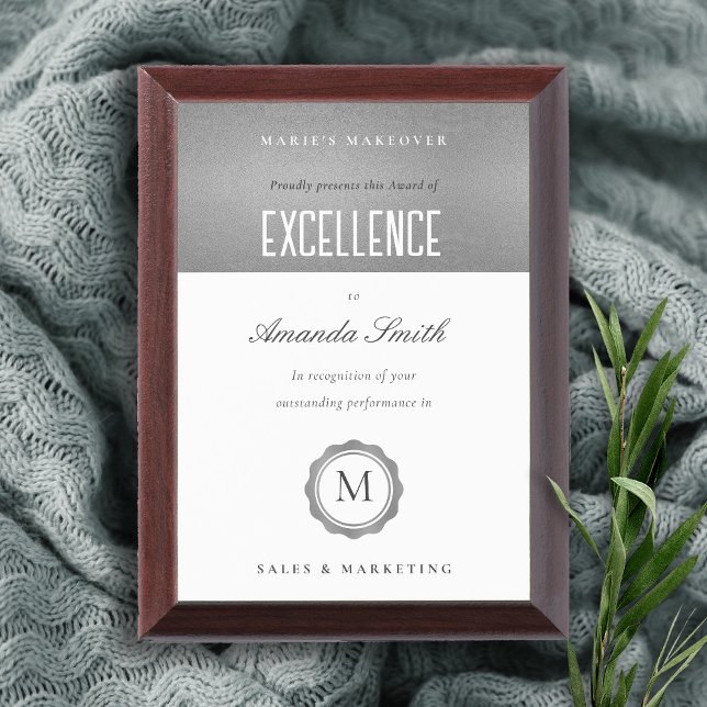 Silver Gold Minimal Logo Award of Excellence  (Creator Uploaded)