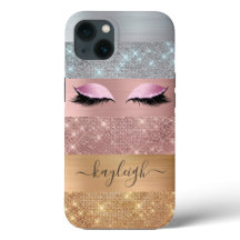 Silver Gold Rose Gold Glitter Beauty Eyelash