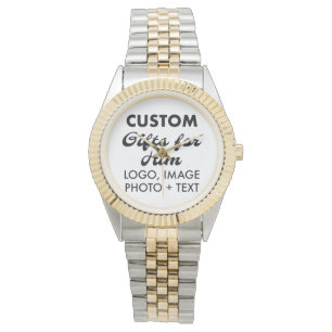 Silver & Gold Two-Tone Watch Custom Gifts for Him