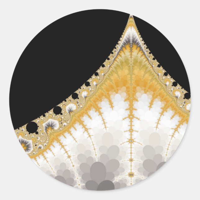 Silver Gold Volcano Stickers (Front)