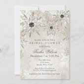 silver Gold Winter Bridal Shower Invite (Front)