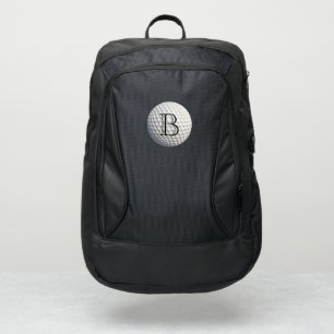 Silver Golf Ball Monogram Port Authority® Backpack