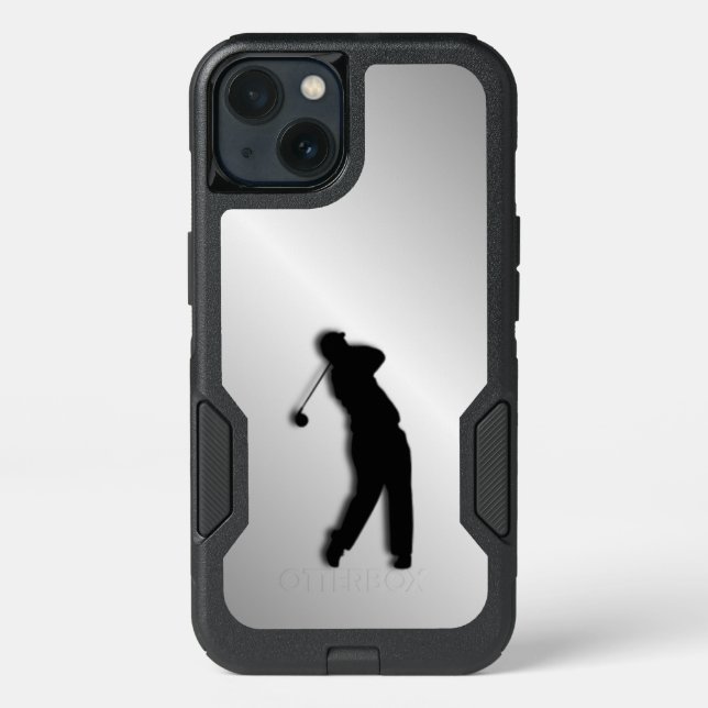 Silver Golf Design Otterbox iPhone Case (Back)