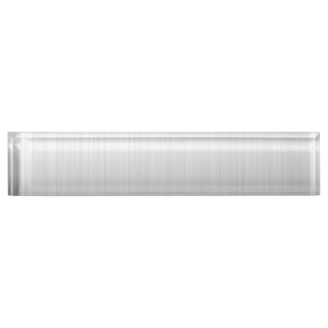 Silver Gradient Desk Name Plate (Front)