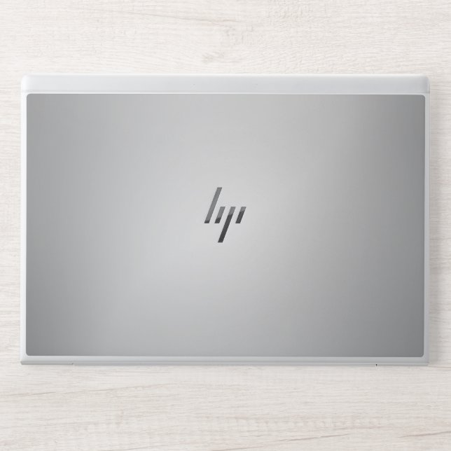 Silver Gradient HP Laptop Skin (Front)