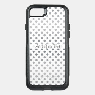 Silver Gradient Polka Dots by Shirley Taylor OtterBox Commuter iPhone SE/8/7 Case