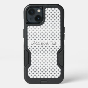 Silver Gradient Polka Dots by Shirley Taylor iPhone 13 Case