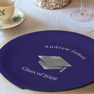  Silver Graduation Cap -Class of 2026