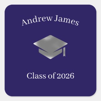  Silver Graduation Cap -Class of 2026