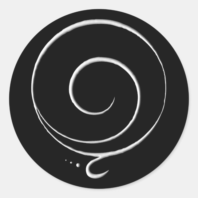 Silver Gratitude  Classic Round Sticker (Front)