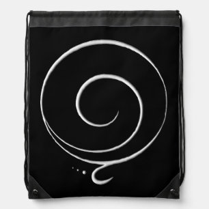 Silver Gratitude  Drawstring Bag