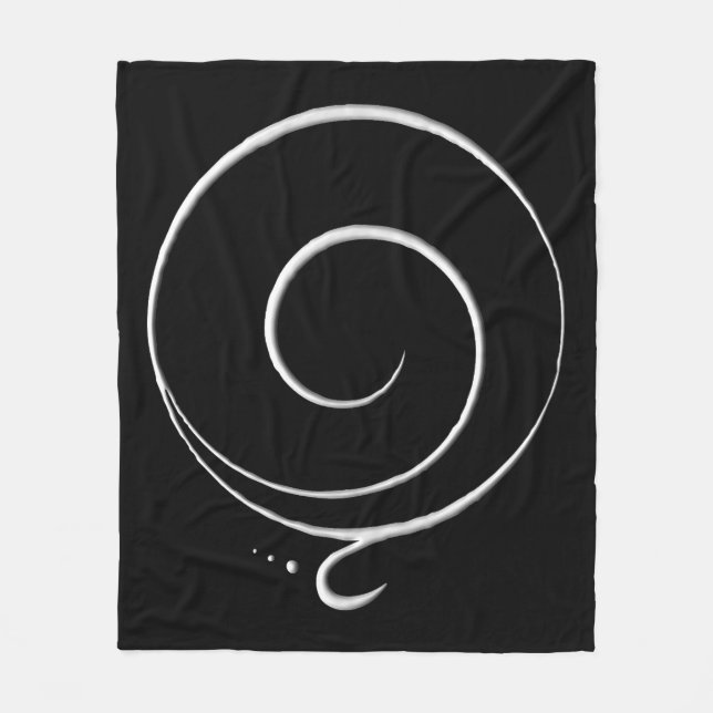 Silver Gratitude  Fleece Blanket (Front)