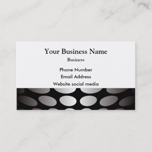 Silver gray abstract pattern business card