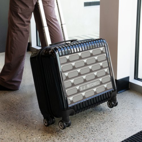Silver Gray Black Industrial Stainless Steel Art Luggage