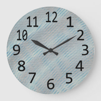 Silver Gray Blue Abstract Diagonal Lines Clocks