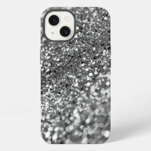 Silver Gray Bokeh Glitter #1 (Faux Glitter) #decor iPhone 13 Case