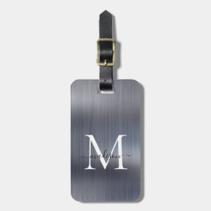 Personalized Luggage Tags — The Silver Spool Monograms