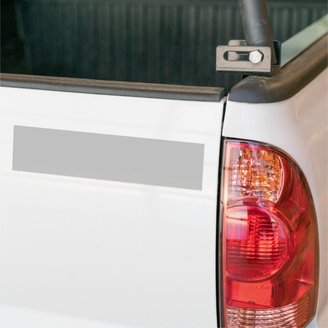 Silver Gray Bumper Sticker (On Truck)