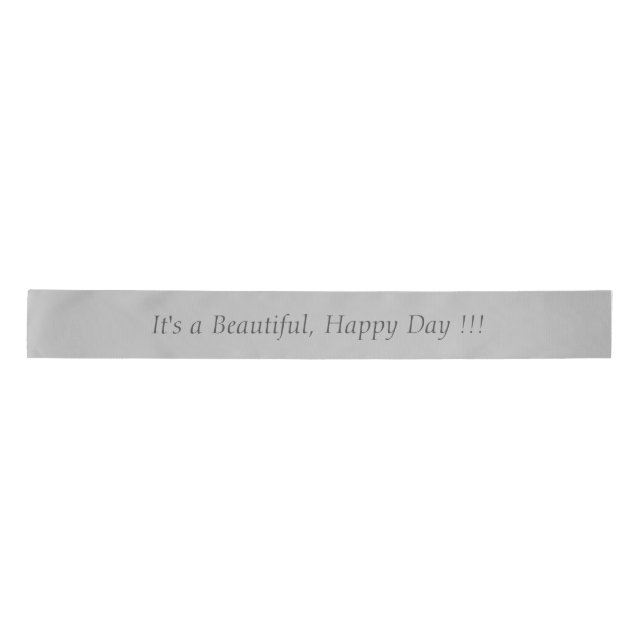 Silver Gray C0C0C0 - Custom Message or Blank Satin Ribbon (Front)