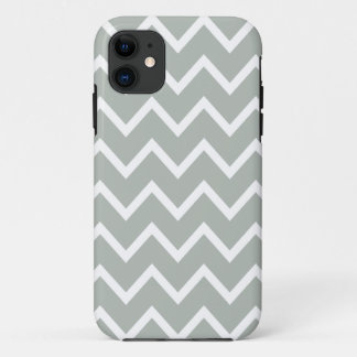 Silver Gray Chevron Iphone 5 Case