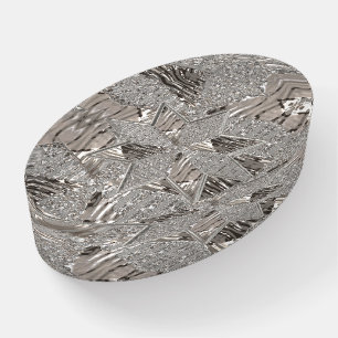 Silver Gray Christmas Star Elegant Presse-Papier Paperweight