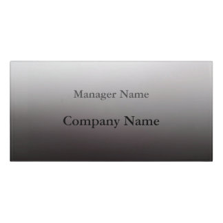 silver gray classic Classy Custom door sign