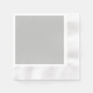 Silver Gray Coined Cocktail Paper Napkin