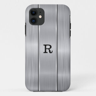 Silver gray colors consisting shiny metallic iPhone 11 case
