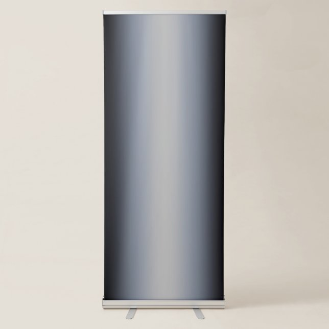Silver Gray Column Style Gradient Retractable Banner (Front)