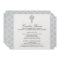 Silver Gray Damask Celtic Cross First Communion