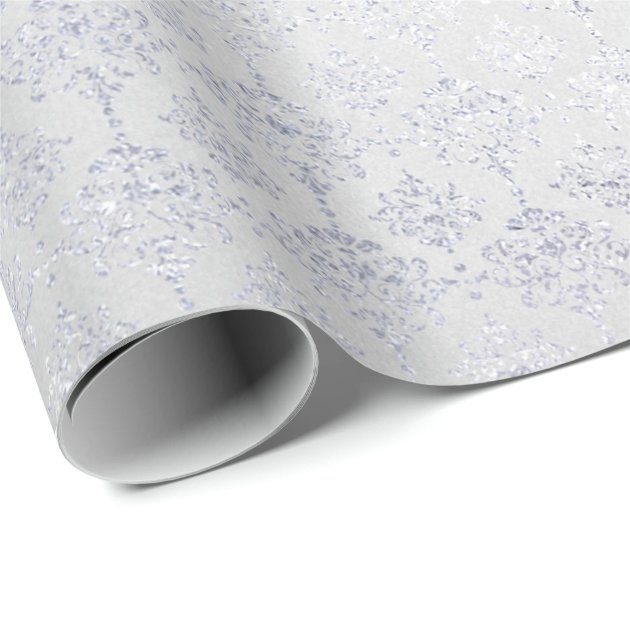 Grey damask hot sale wrapping paper