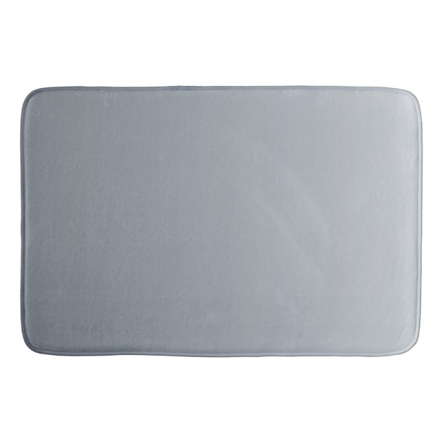 Silver Gray Deep to Light Tones Bath Mat (Front)