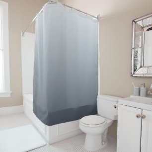 Silver Gray Deep to Light Tones Shower Curtain
