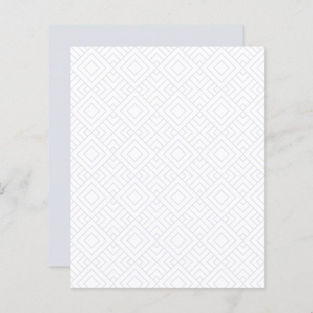 Silver Gray Diamond Square Scrapbook Paper (Front/Back)