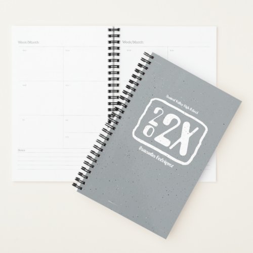 Silver Gray Funky Class Year Planner