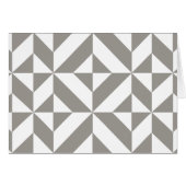 Silver Gray Geometric Art Deco (Front Horizontal)