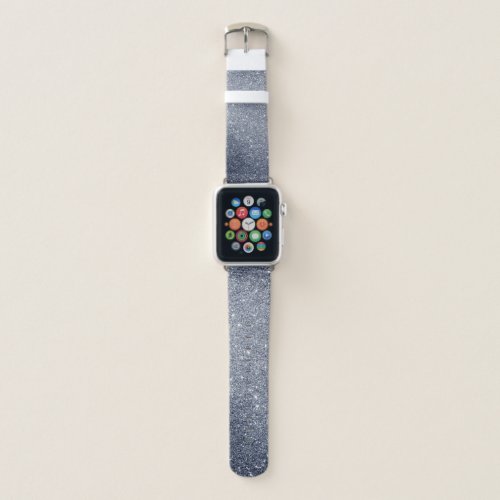Silver gray Glitter Apple Watch Band