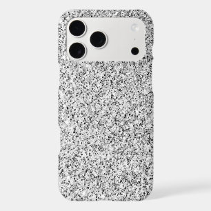 Silver gray glitter faux sparkles iPhone 17 pro max case
